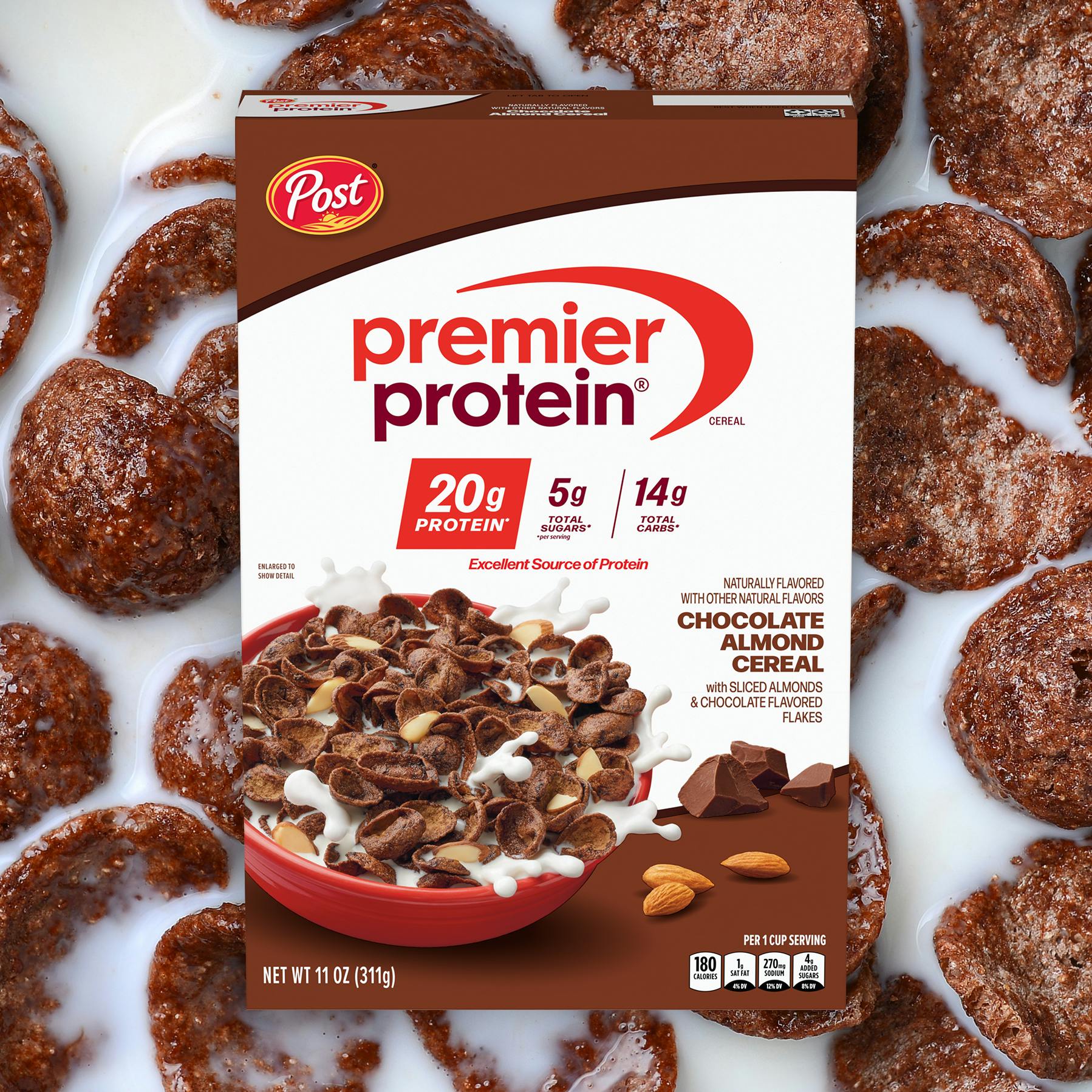Chocolate Almond Protein Cereal Slide 1798x1798 b Protein Cereal & Granola