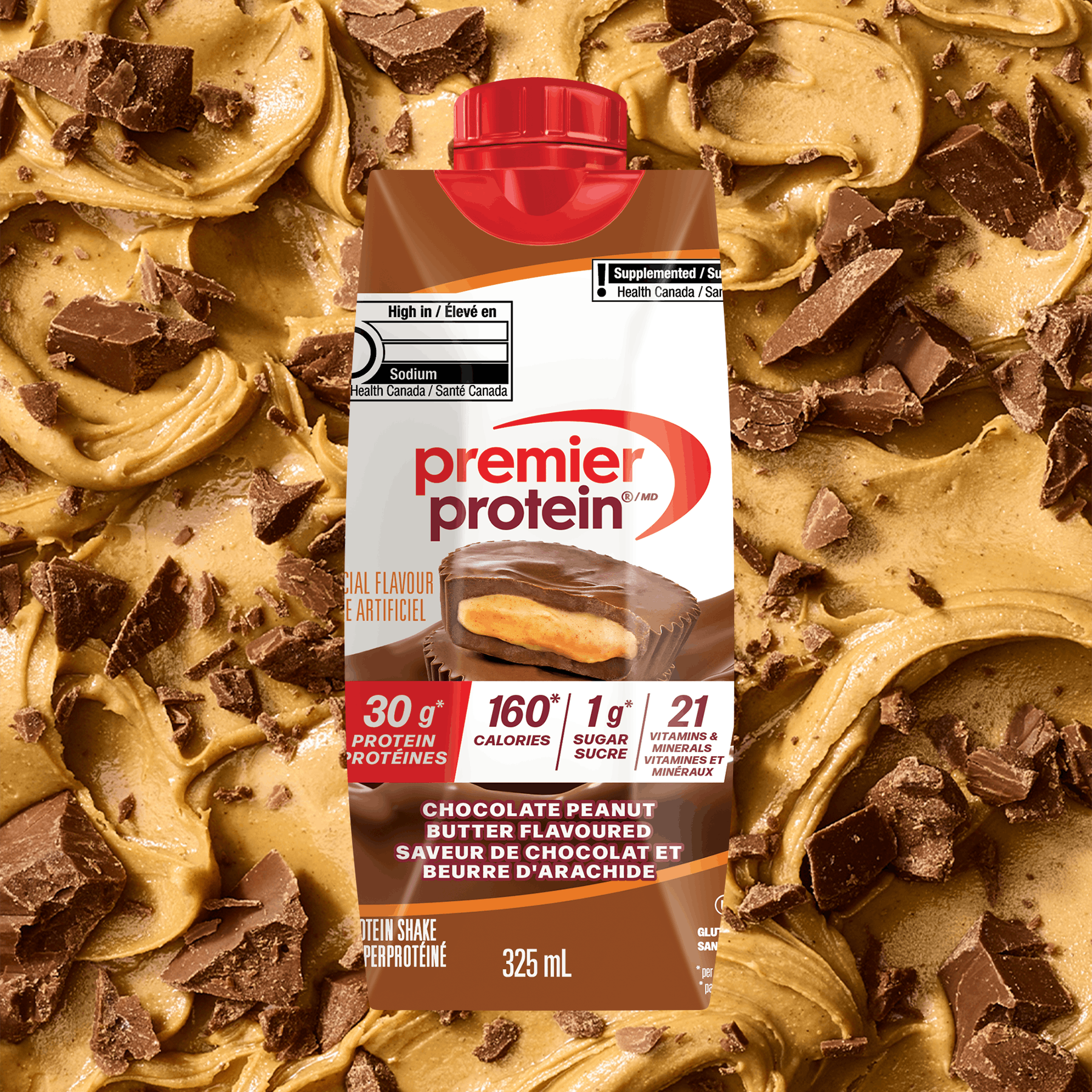 PDPCA Carousel Chocolate Peanut Butter Protein Shake Shake protéiné