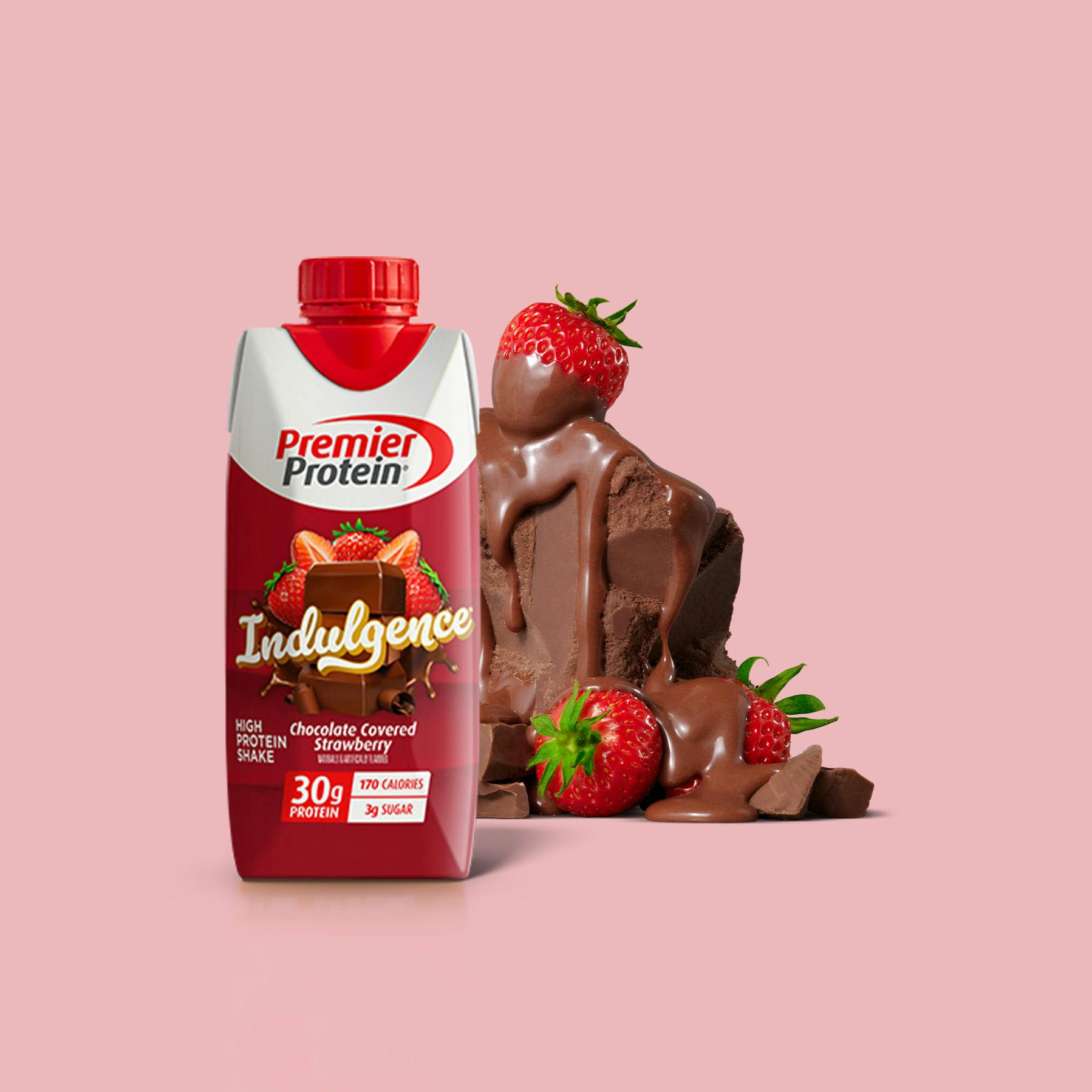 PDP Carousel 2 Chocolate Covered Strawberry Indulgence Shake Protein Shake