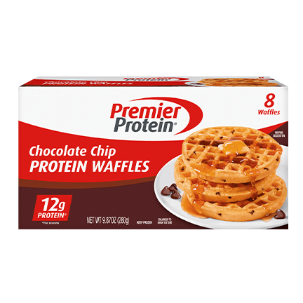 Frozen Chocolate Chip Protein Waffles