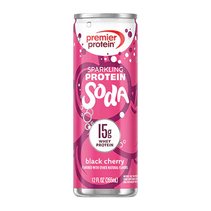 Premier Protein Black Cherry Sparkling Protein Soda