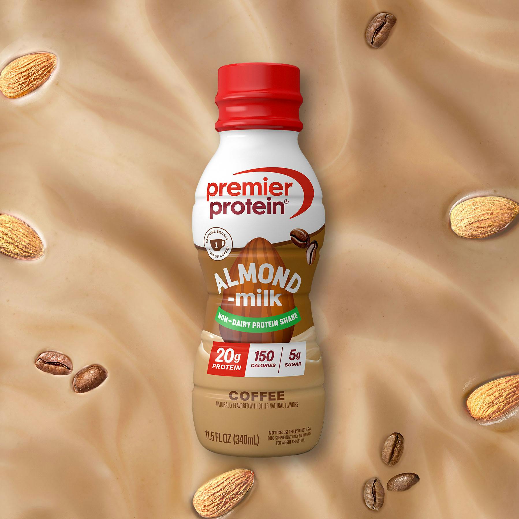 Pp almondmilk coffee pdp masthead slide a 2x Protein Shake