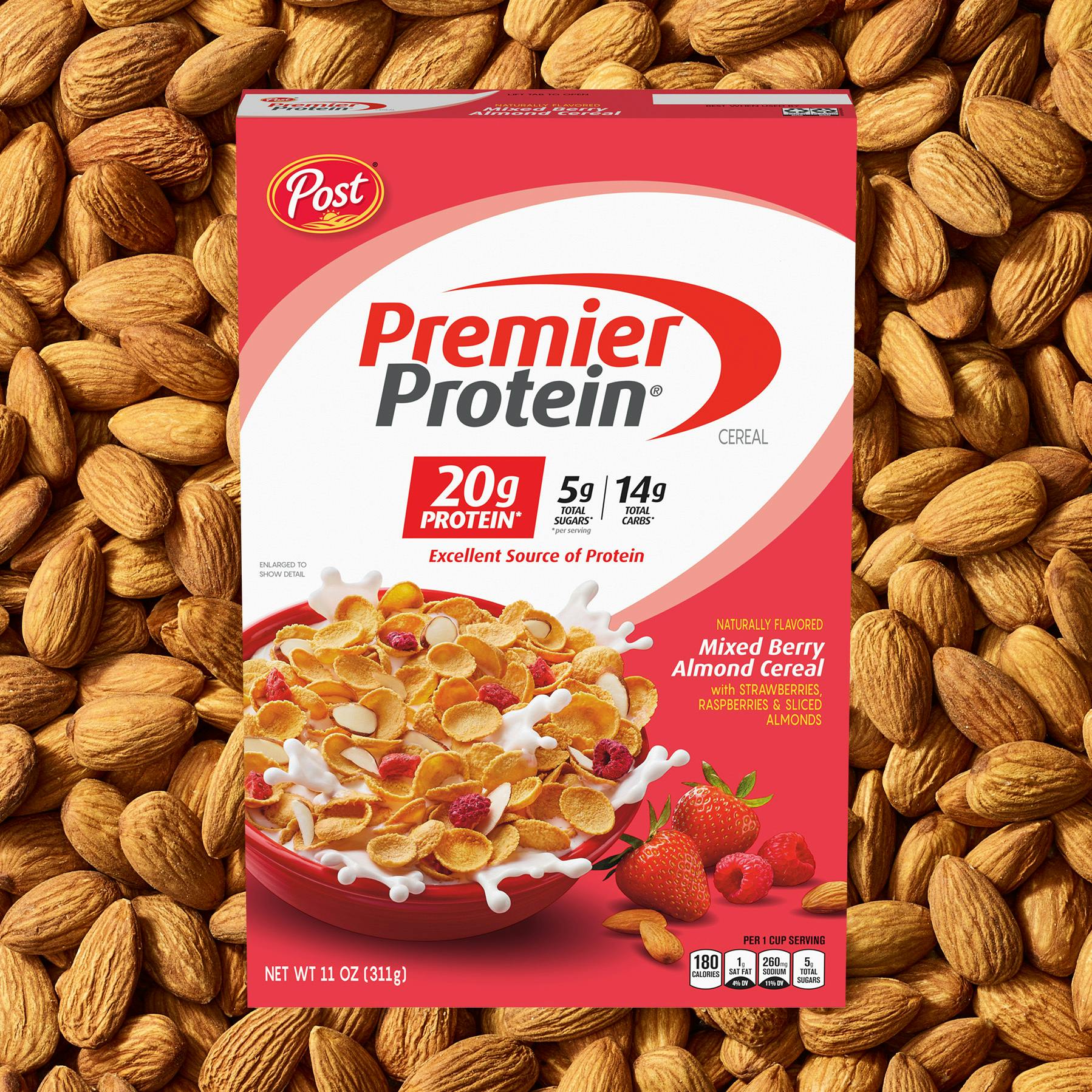 Prem0117 Website PDP Carousel Boxes Mixed Berry Almond Protein Cereal Protein Cereal