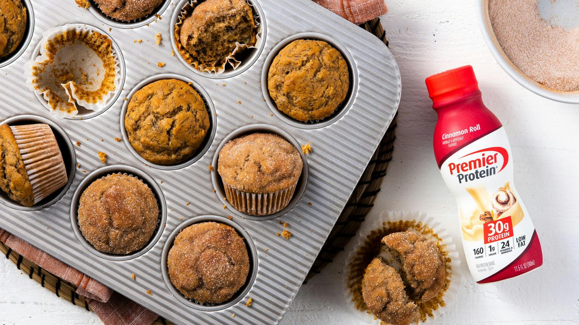 Recipe image for Cinnamon Banana Bread Muffins.