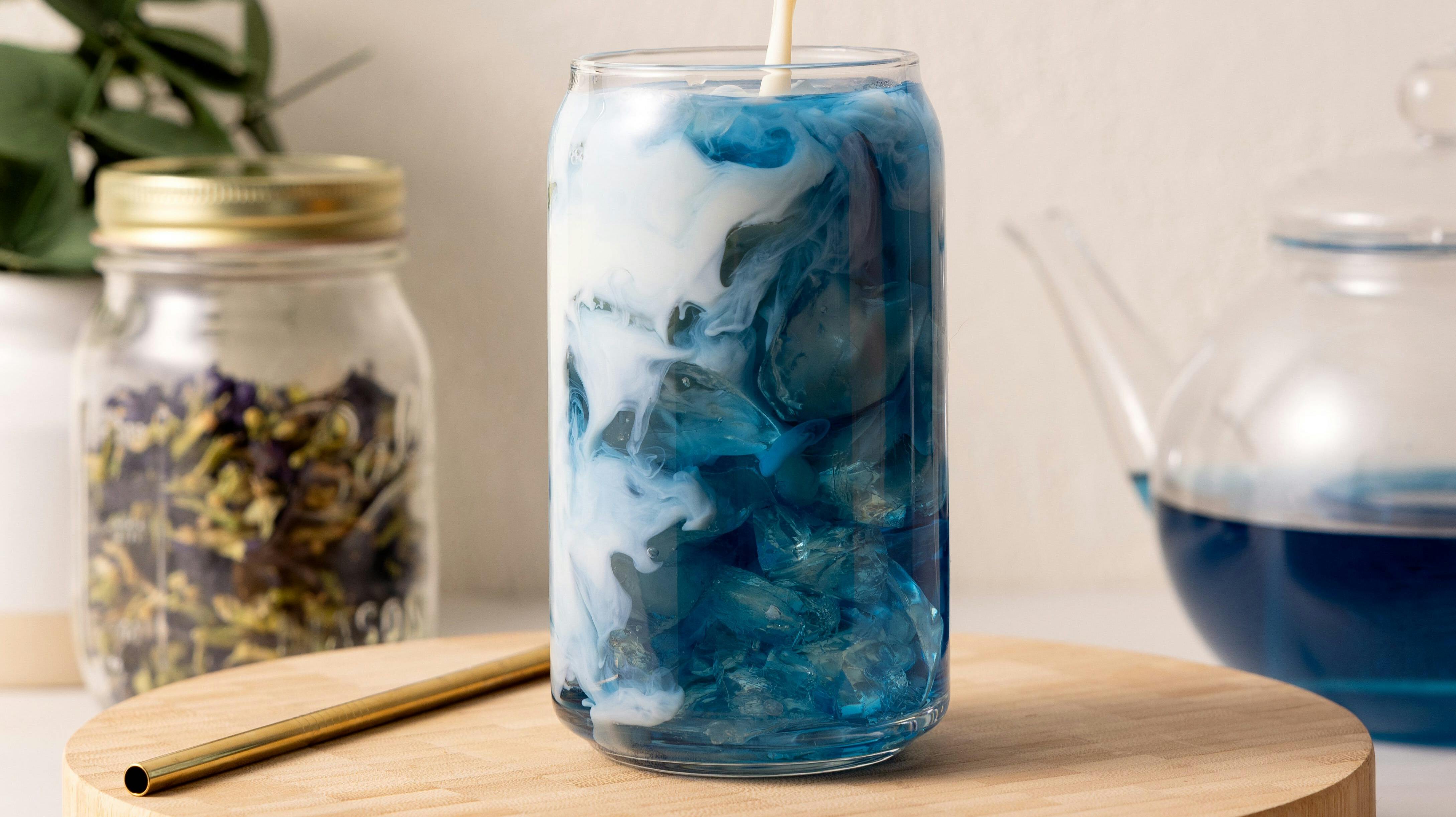 Recipe image for Blue Ternate Flower Tea.