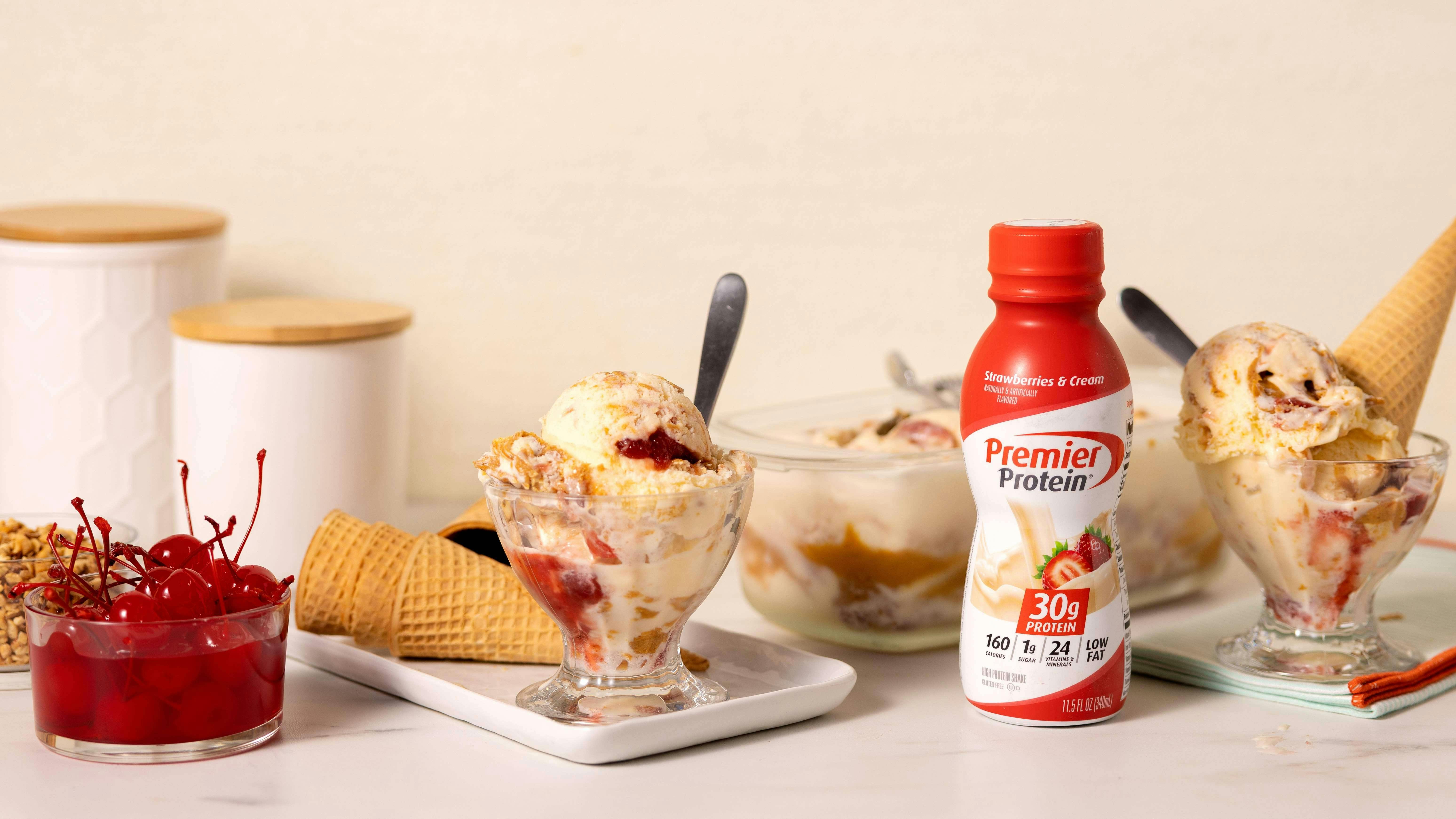 Recipe image for Peanut Butter Jelly Ice Cream.