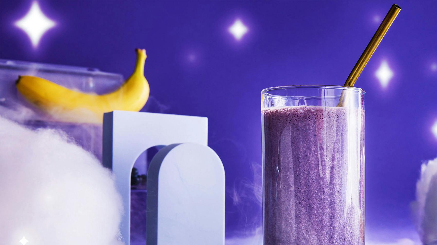 Recipe image for Purple Pumpkin Spice Protein Smoothie.