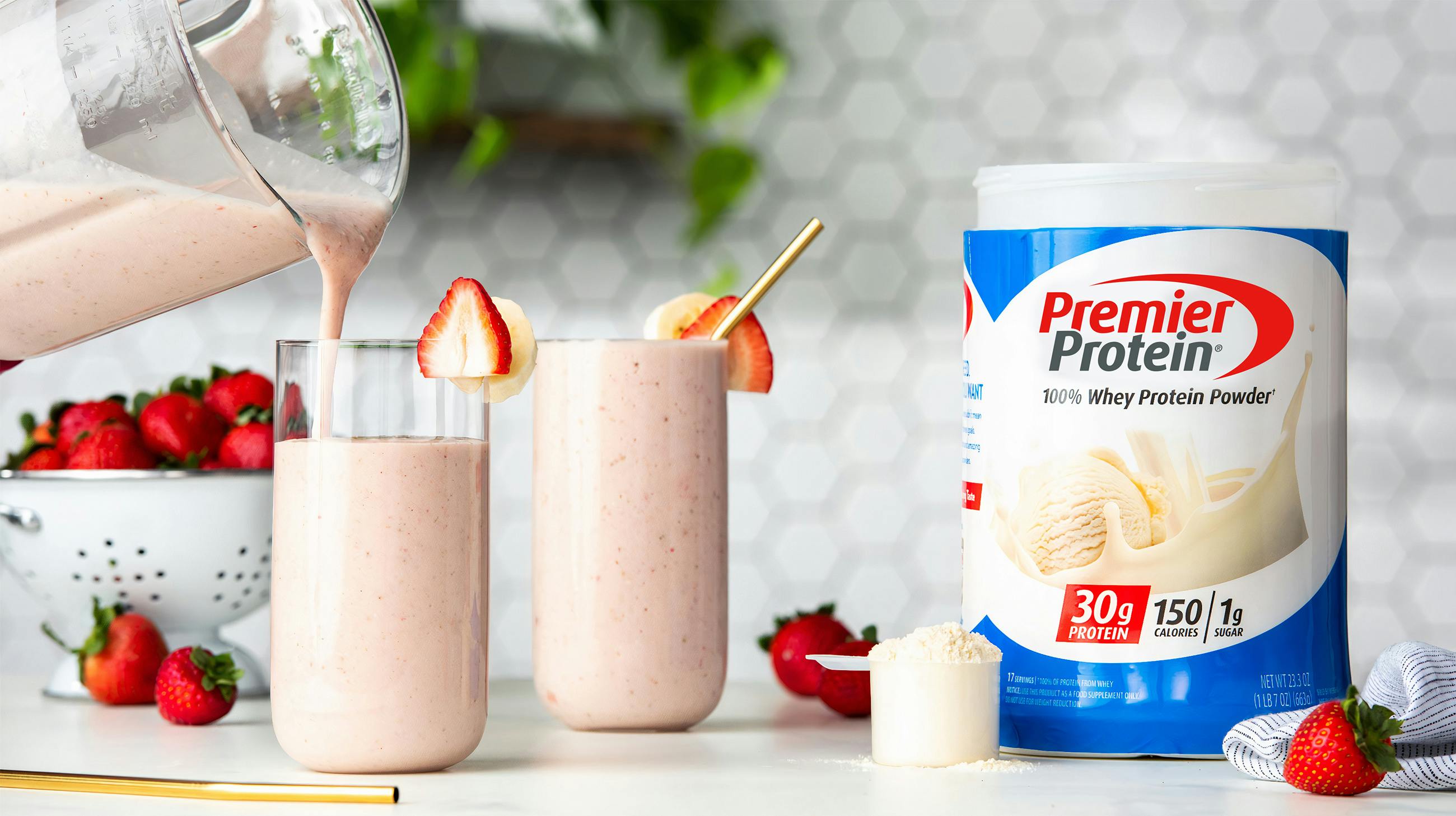 Recipe image for Strawberry Banana Smoothie.