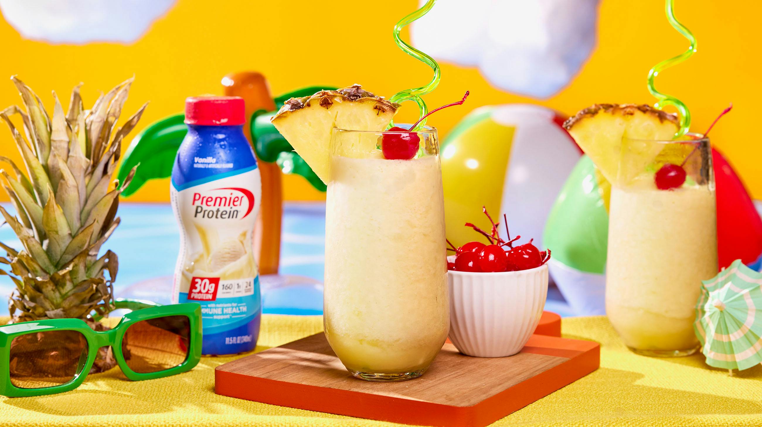 Recipe image for Protein Piña Colada Mocktail.