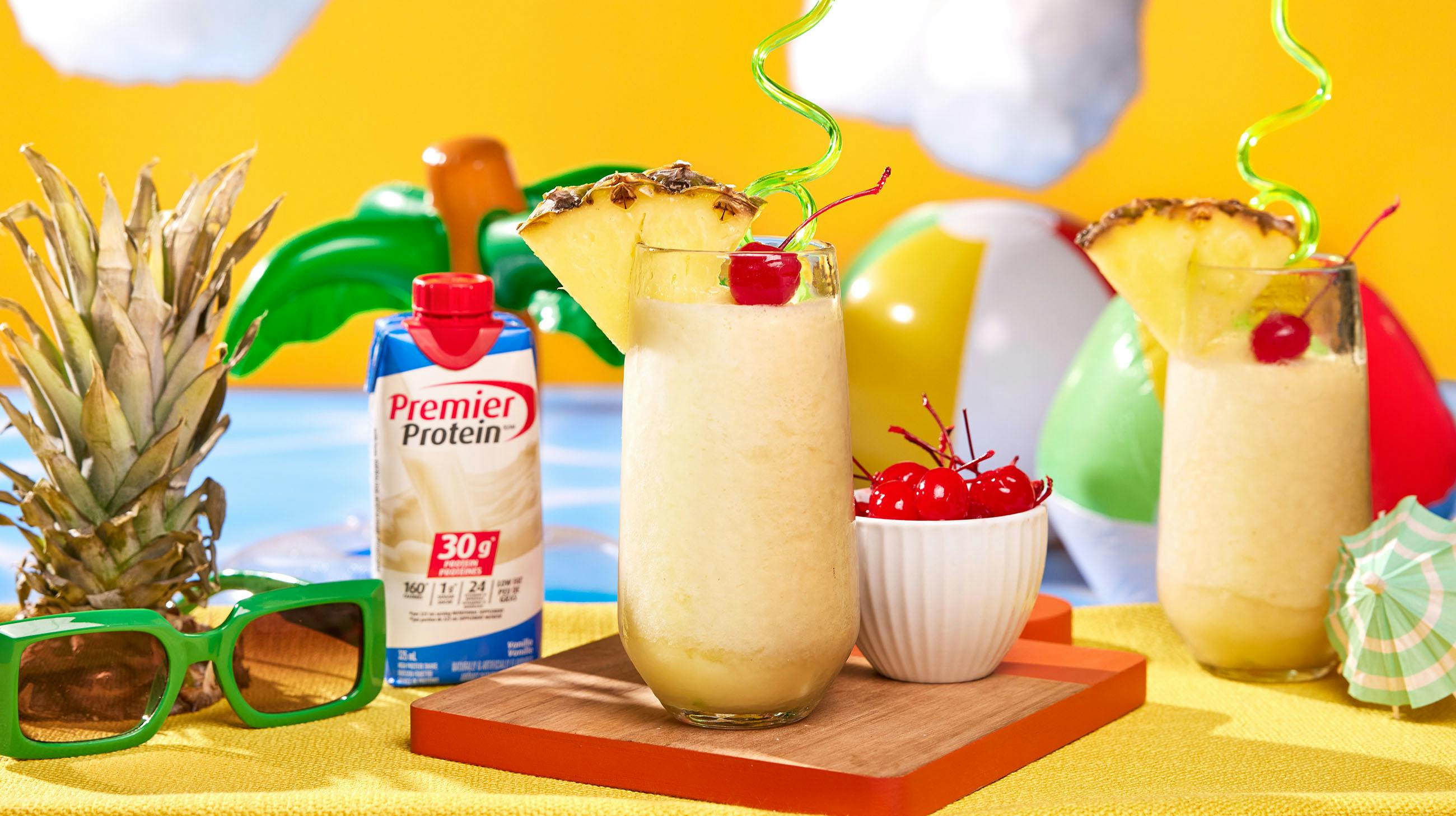Recipe image for Protein Piña Colada Mocktail.