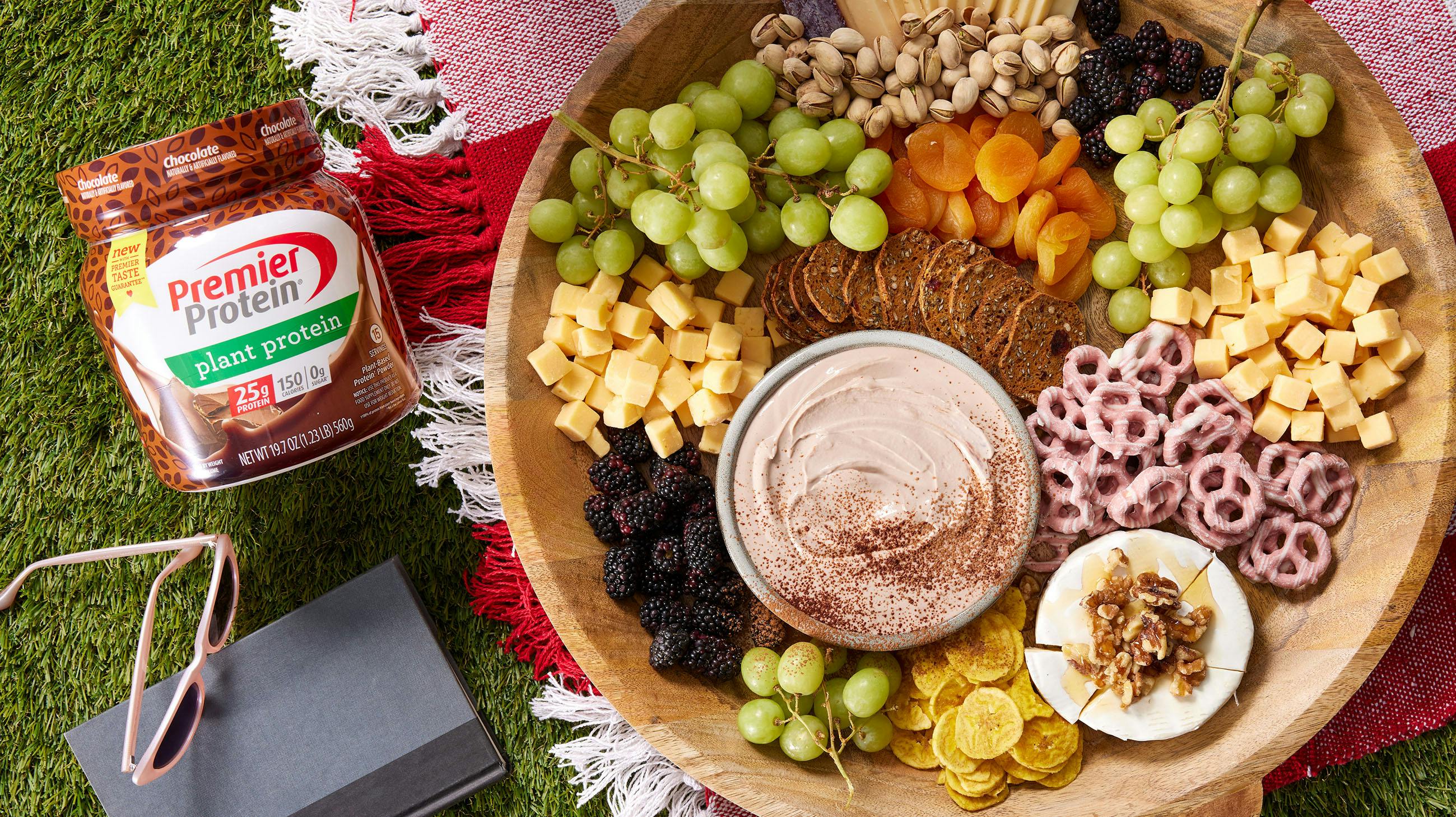 Recipe image for Chocolate Vegan Protein Dip Board.