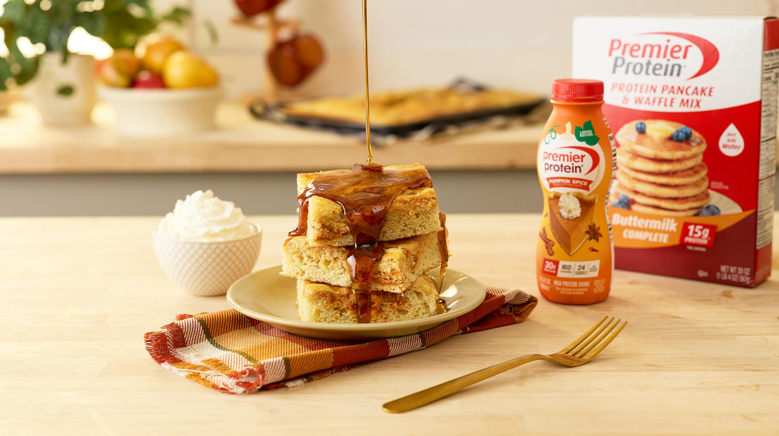 Recipe image for Pumpkin Spice Sheet Pan-cakes.