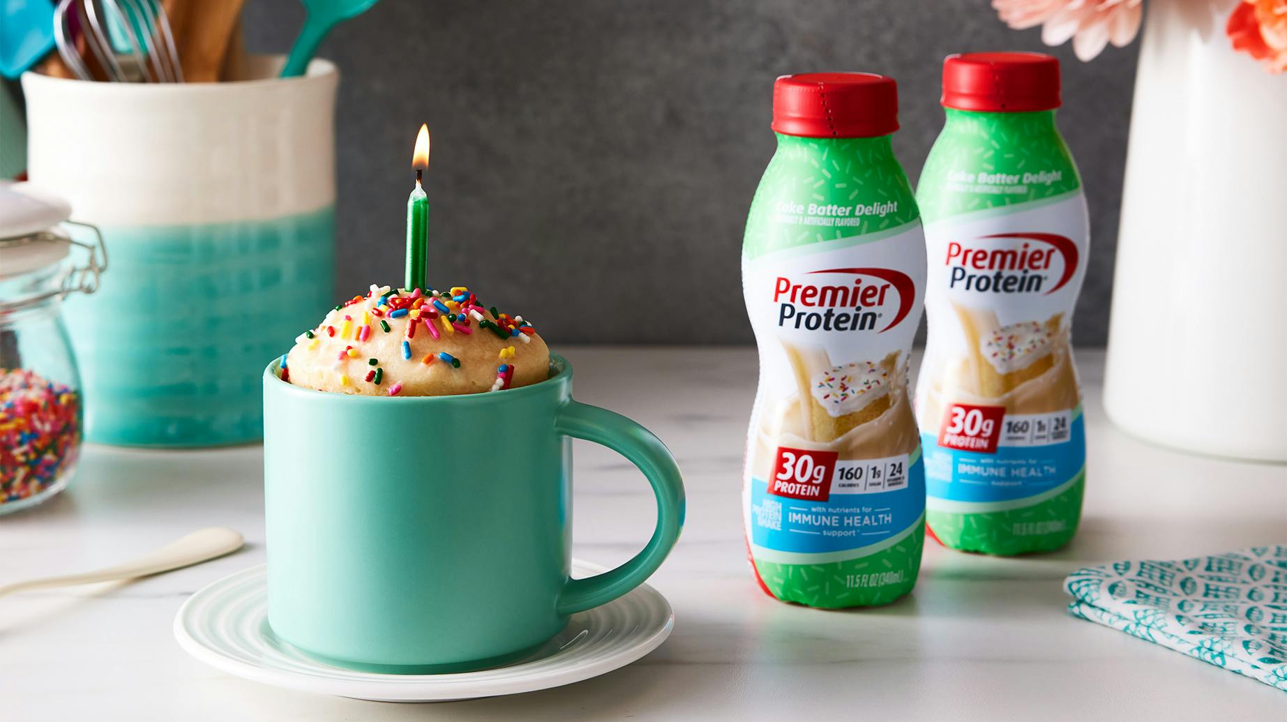 Recipe image for Cake Batter Mug Cake.
