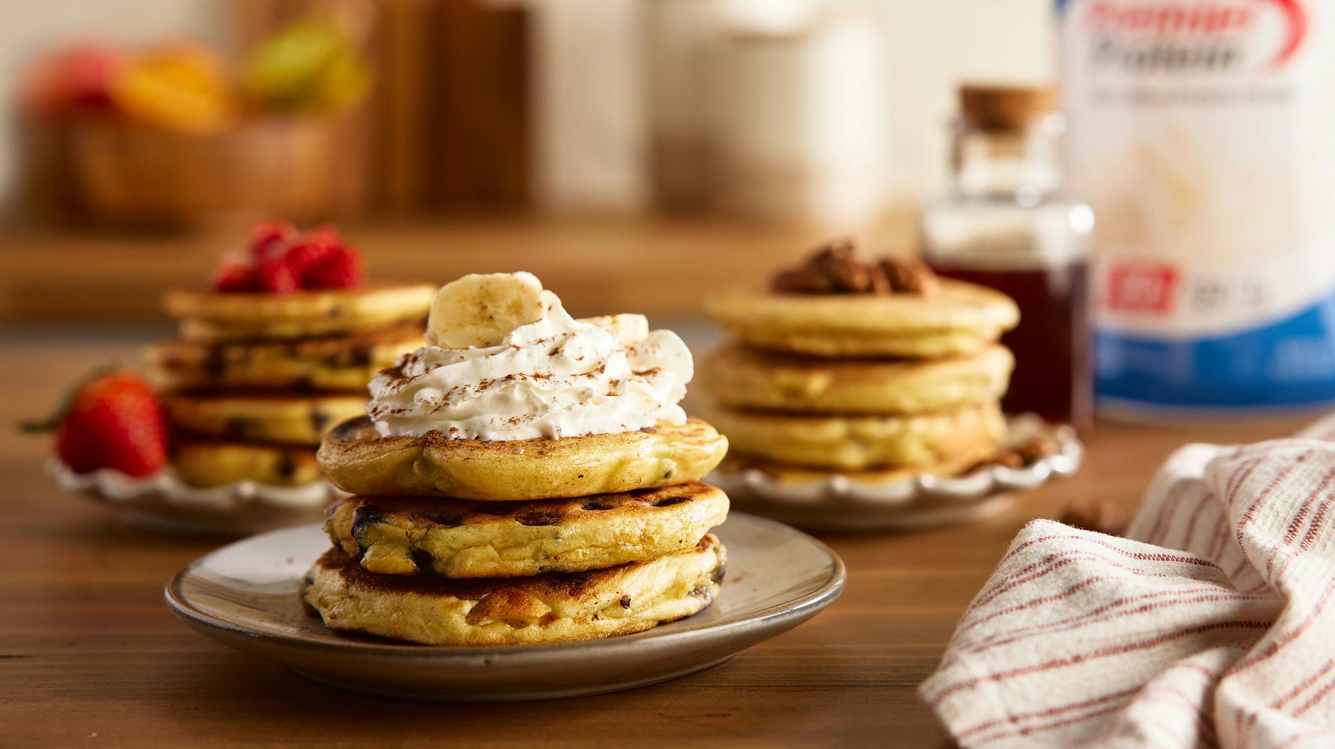 Recipe image for Easy High Protein Pancakes.