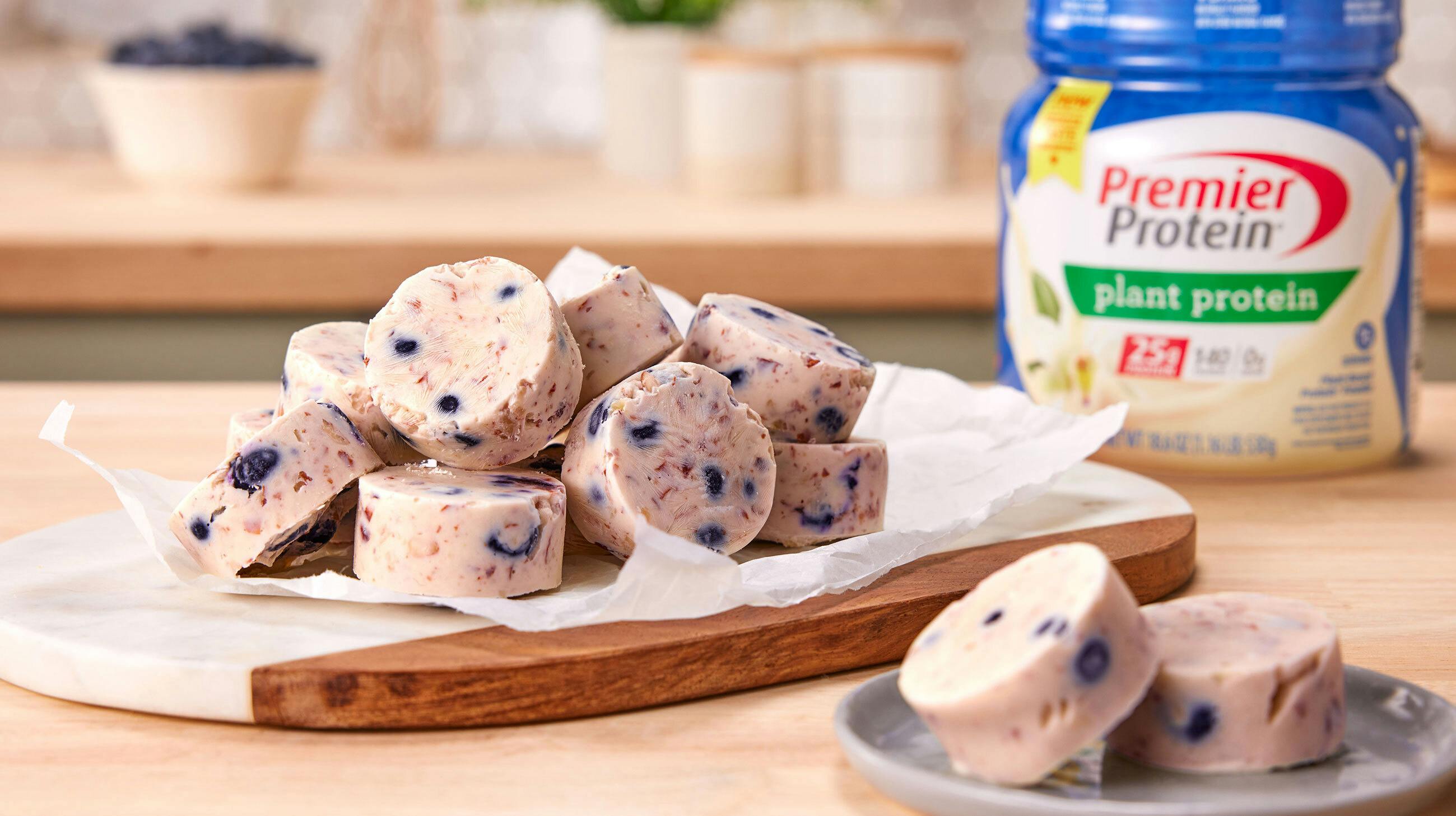 Recipe image for Vegan Yogurt Blueberry Bites.
