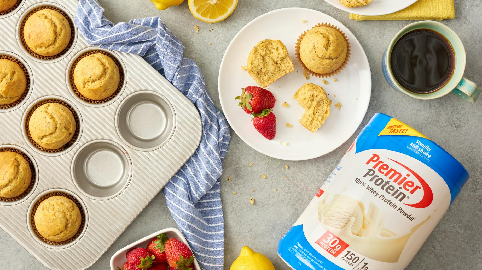 Recipe image for Lemon Poppy Seed Muffins.