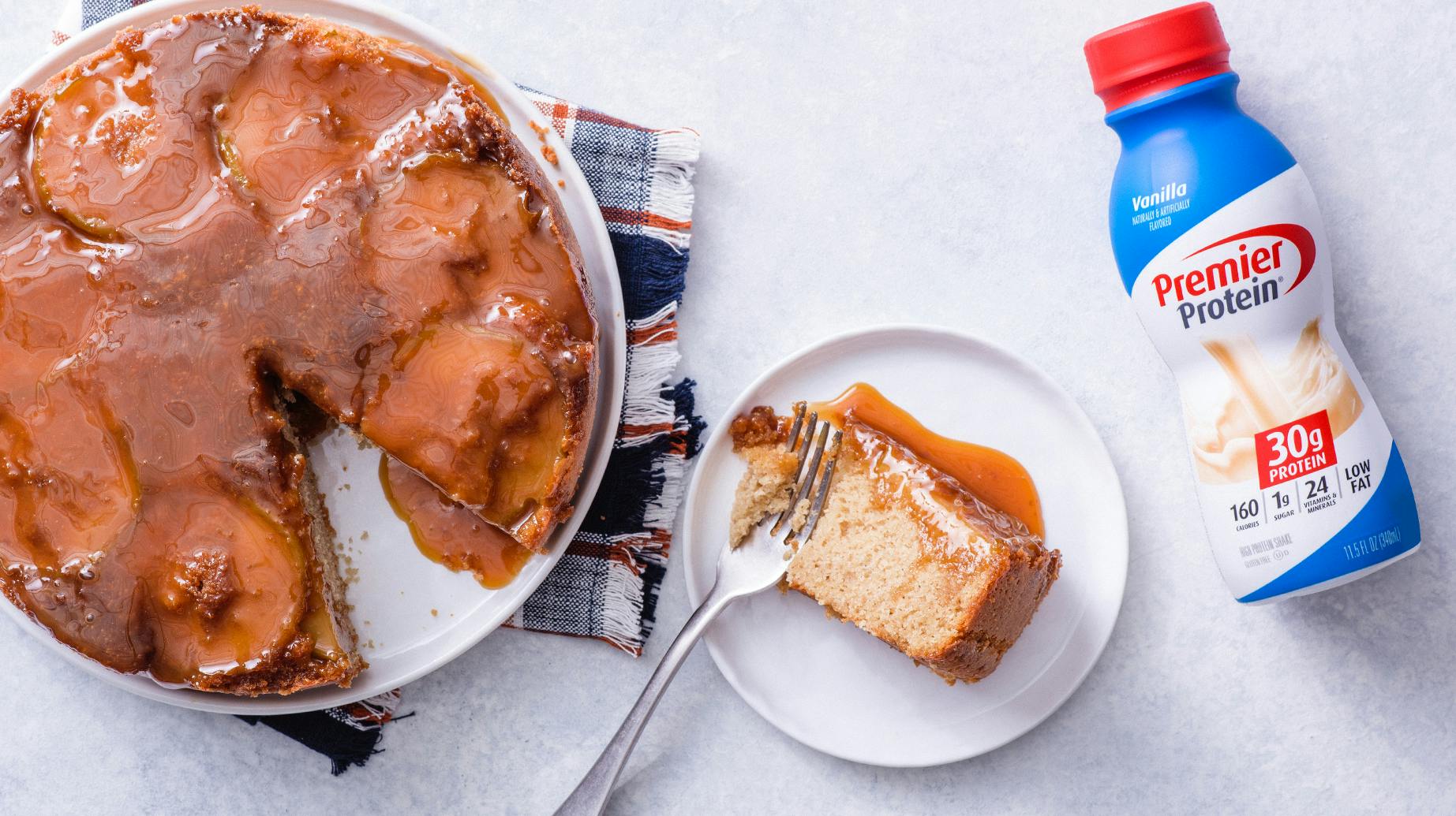 Recipe image for Gluten Free Caramel Apple Upside Down Cake.