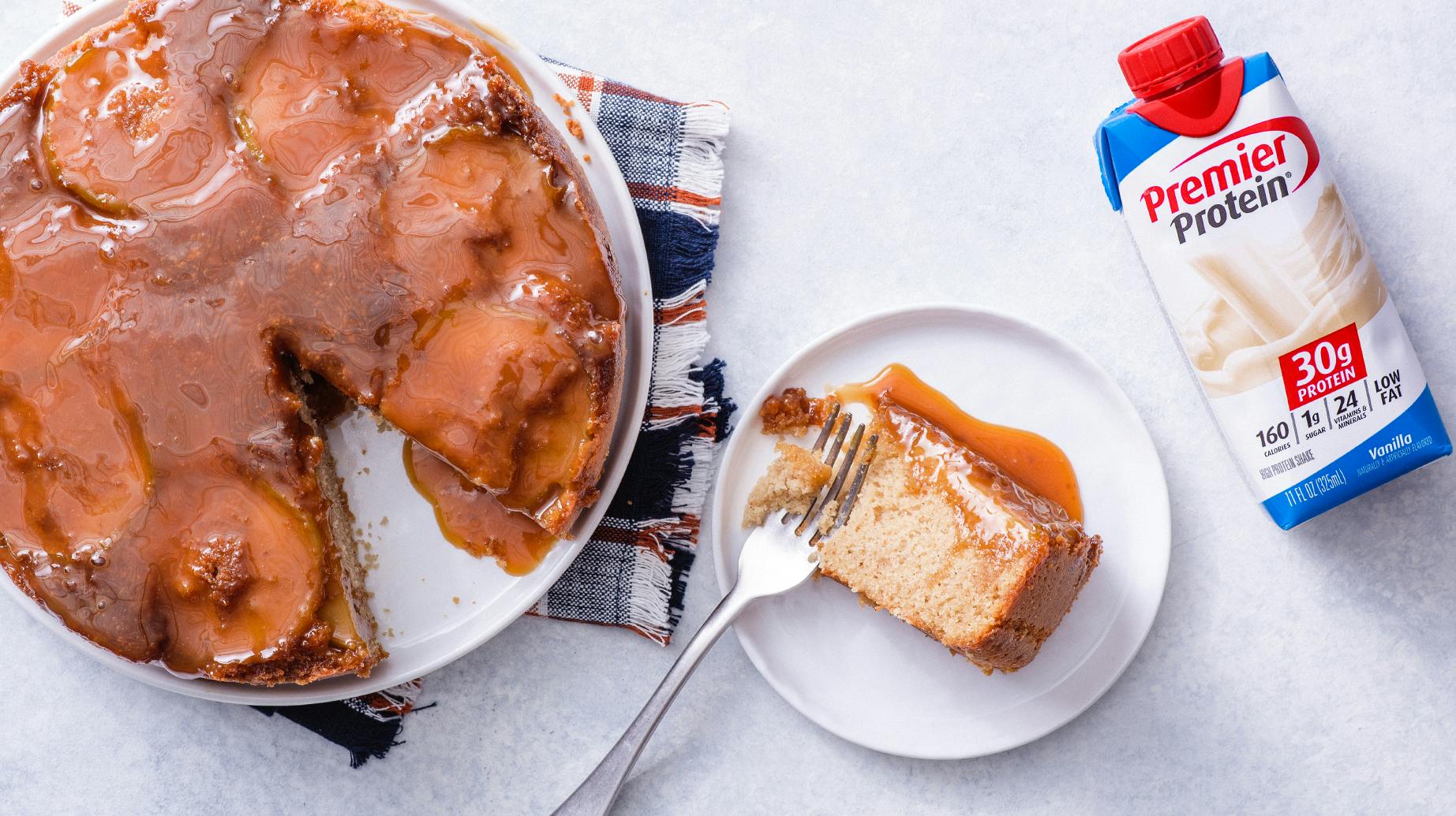 Recipe image for Gluten Free Caramel Apple Upside Down Cake.