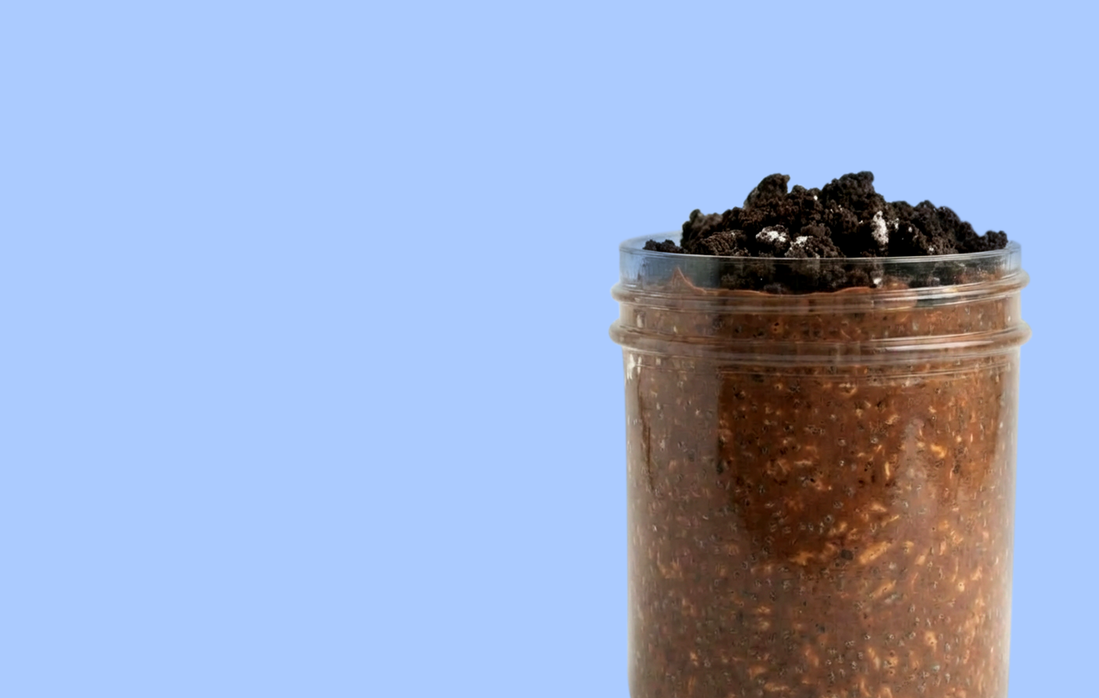 Cookies & Cream Overnight Oats made with Premier Protein.