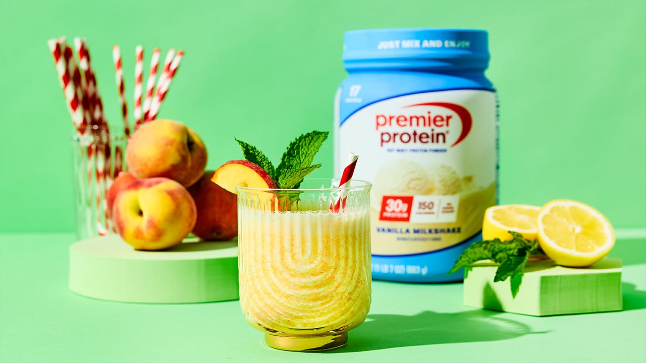 Recipe image for Frosty Peach Lemonade.