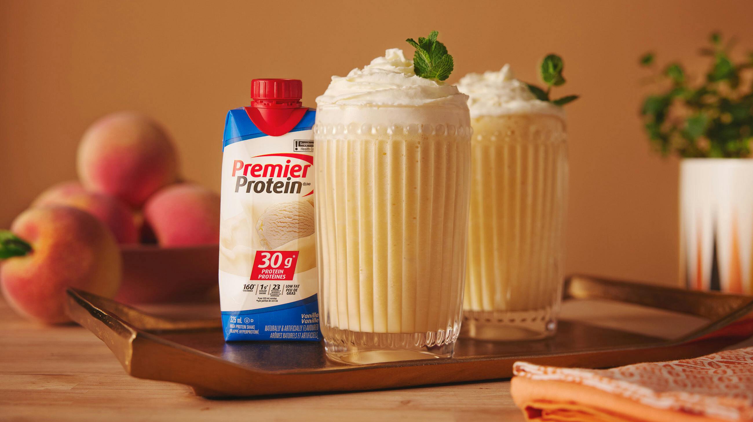Recipe image for Peach Milkshake.