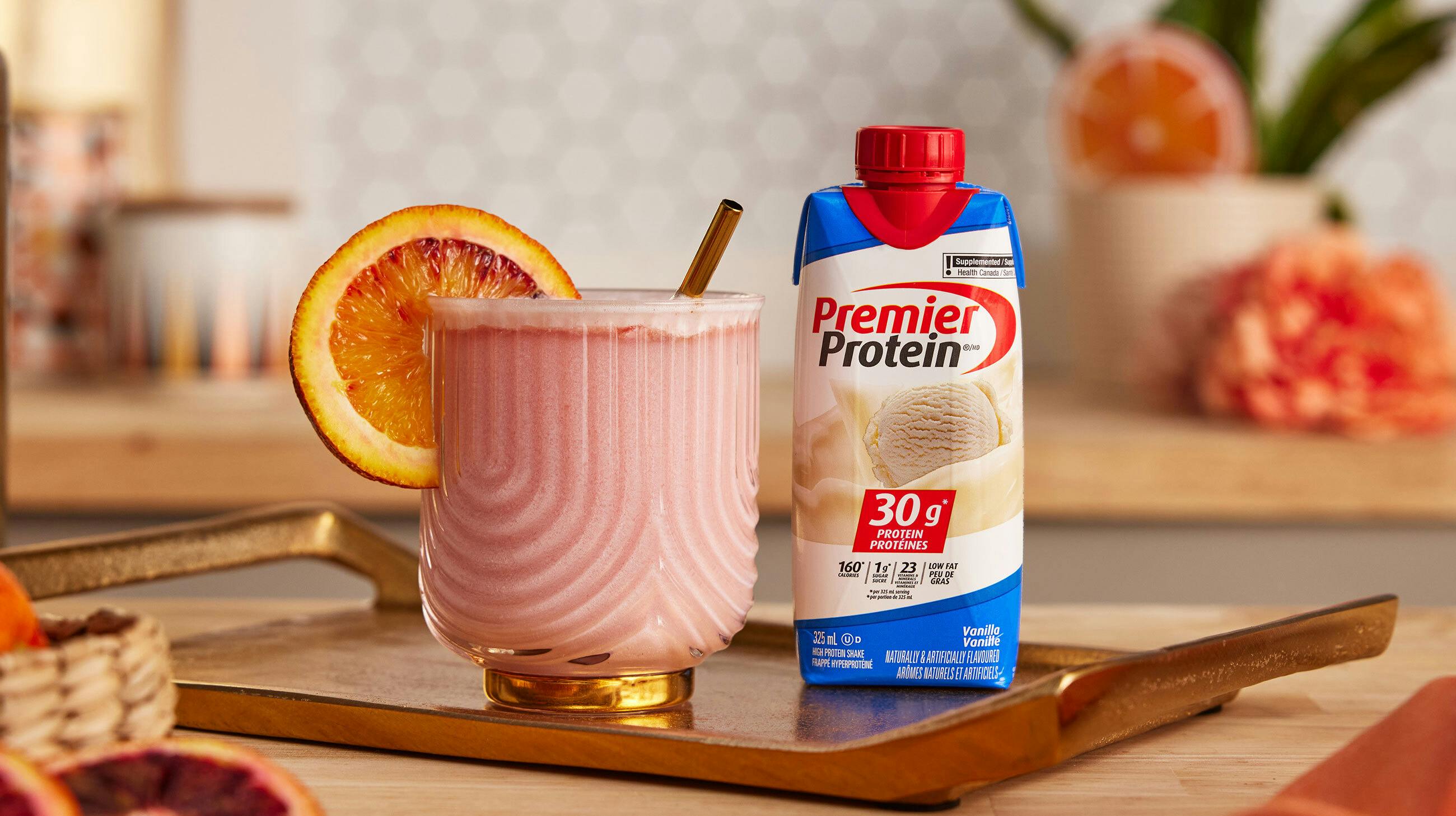 Recipe image for Blood Orange Creamsicle Protein Mocktail.