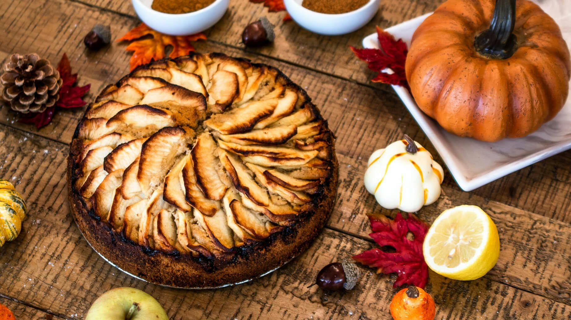 Recipe image for Protein Cinnamon Apple Cake.