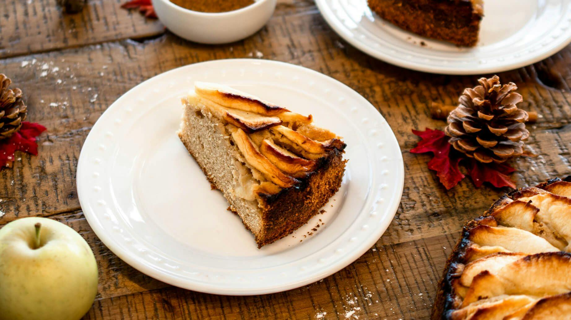 Recipe image for Protein Cinnamon Apple Cake.