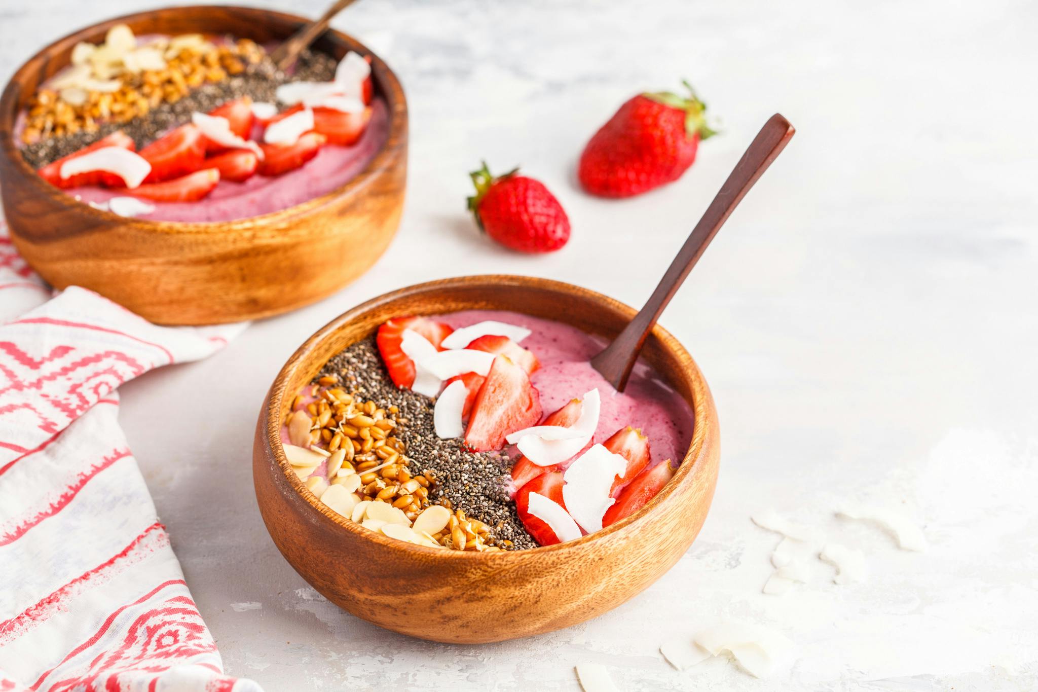 Recipe image for Mixed Berry Smoothie Bowl.