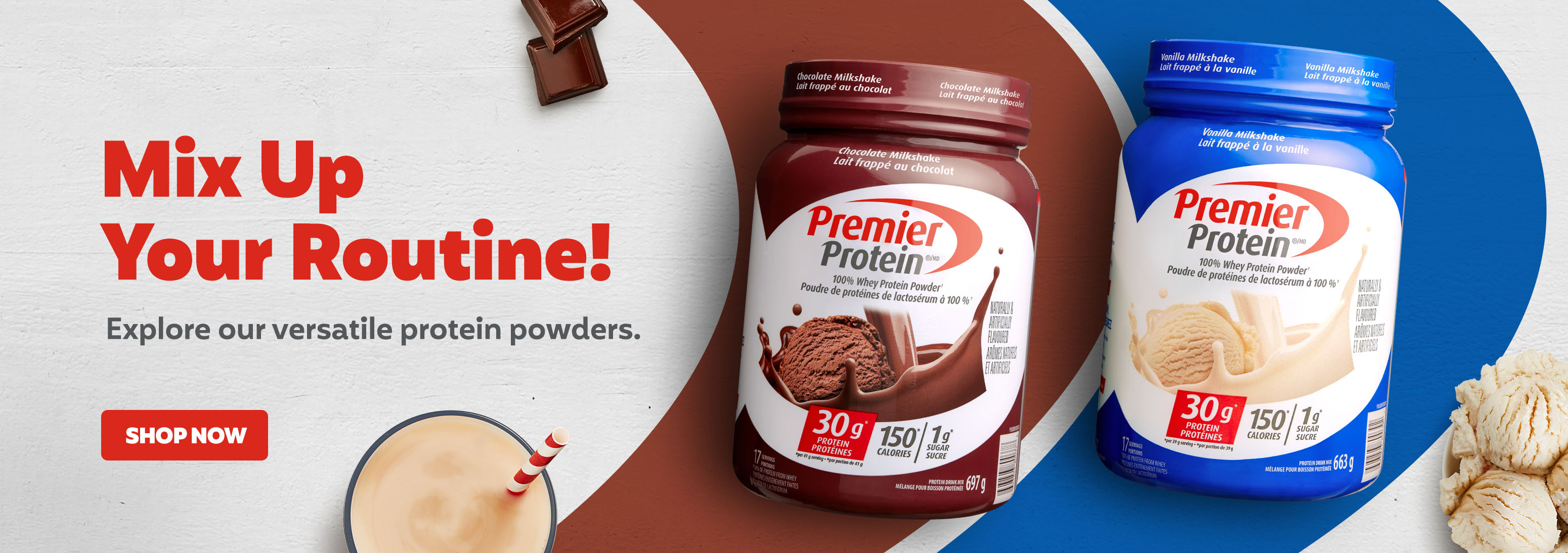 Mix Up Your Routine! Explore our versatile protein powders.